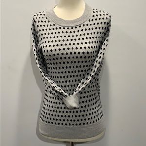 J.Crew Merino Wool Sweater Pullover XS/S Polka Dot